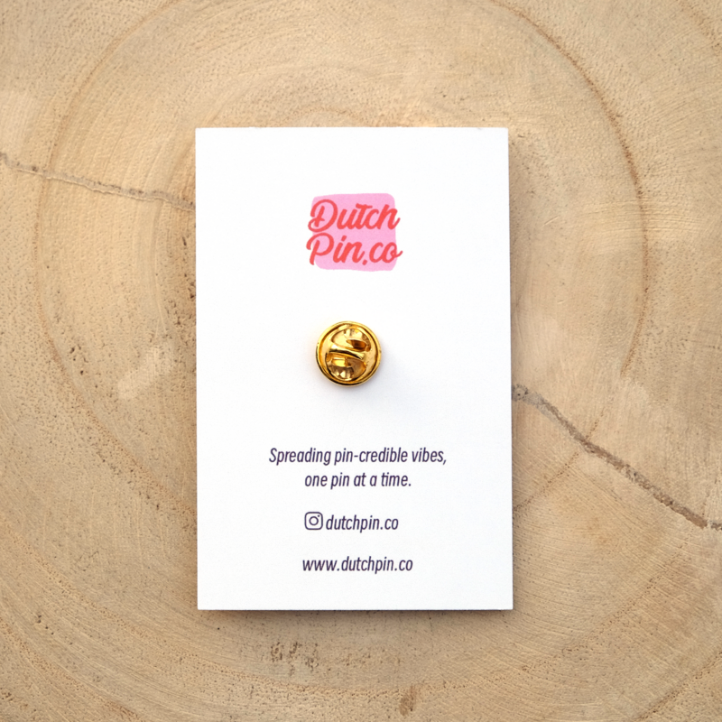 Bike Blooms Pin Badge