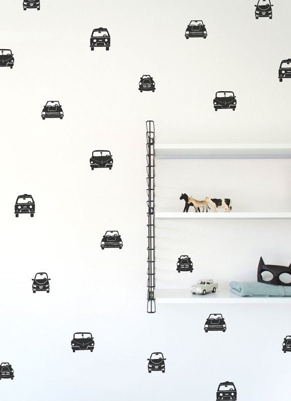 Wall sticker car