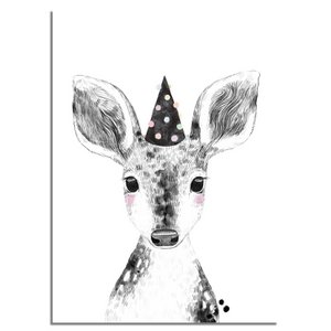 Hert Children's room poster Hoedje