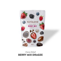 Berry Mix Schokoladenbeschichtete gefriergetrocknete Dragee