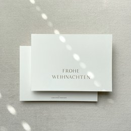 Christmas card - "Merry Christmas" card for Christmas with embossing hot foil gold (PU = 10 pieces)