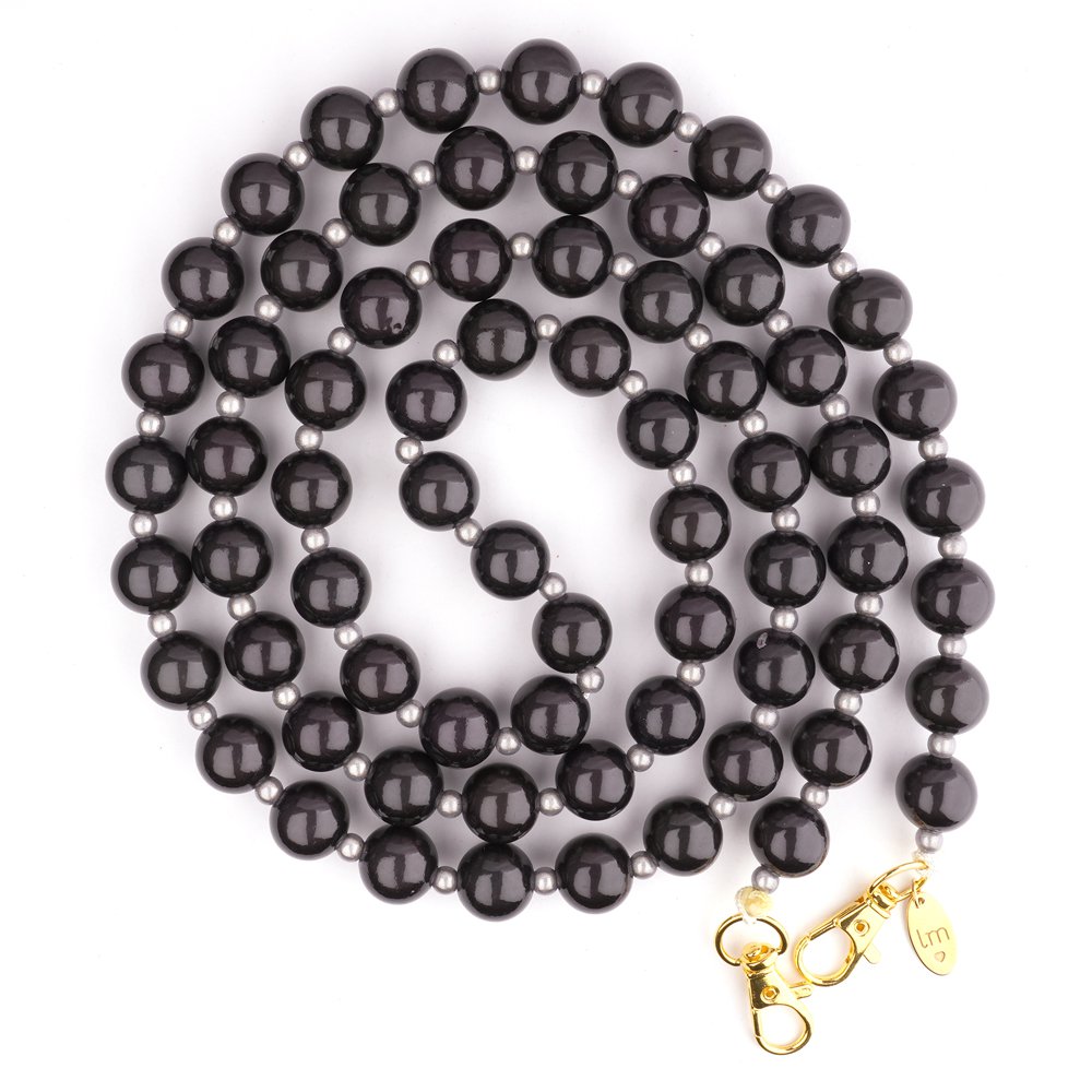 Telephone cord LizzyMae Anthracite large 14mm