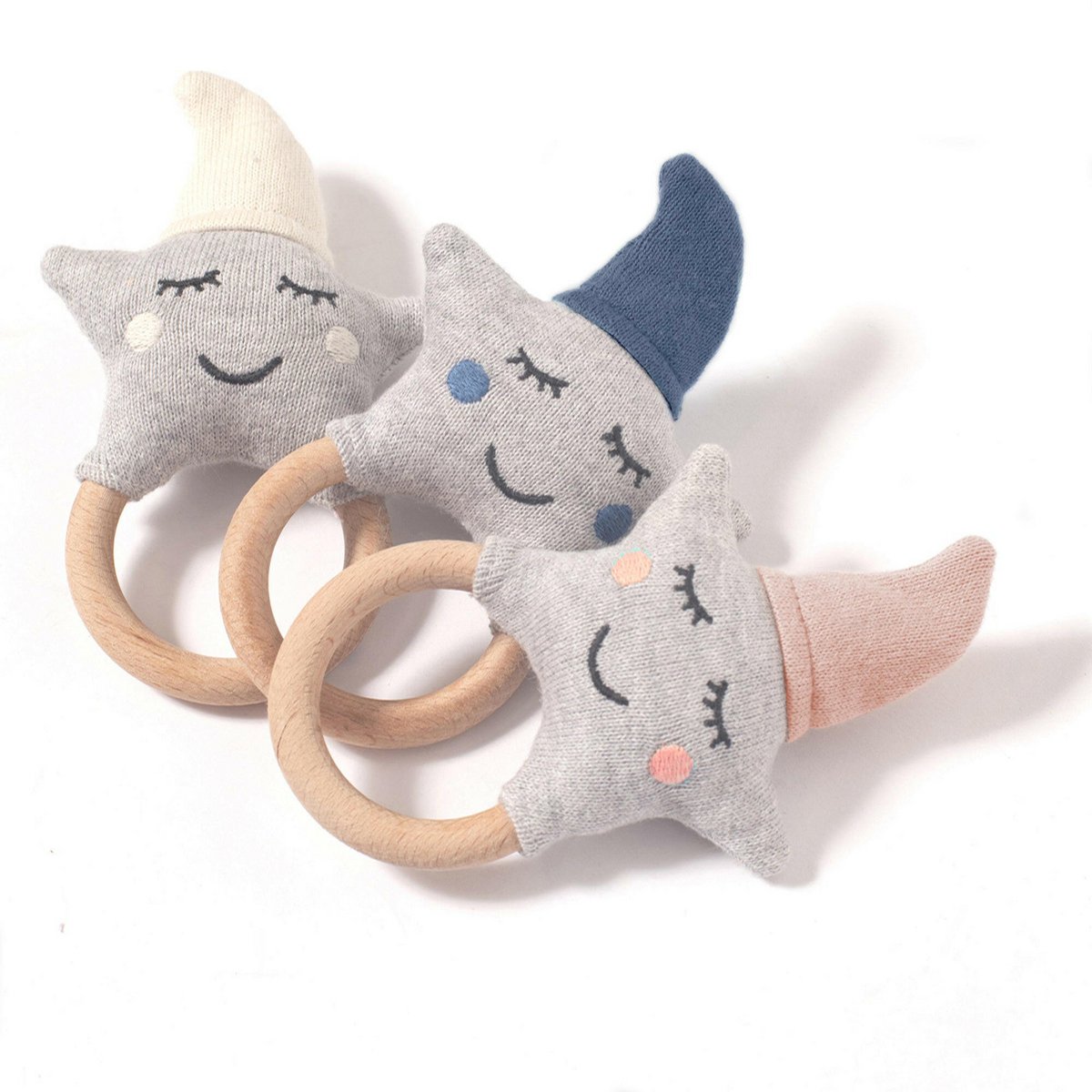 Ivory-Grey Rattle Star