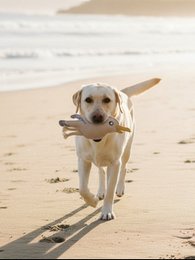 COMPAÑERO. Juguete de cuero para perros "Gaviota"