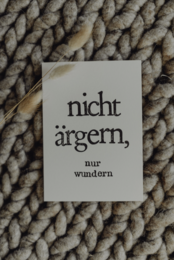 Stamped Postcard "nicht aergern"