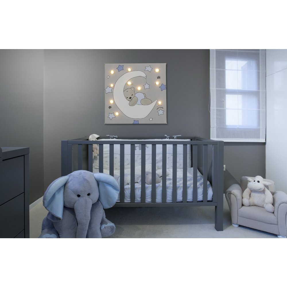 Slapende beer geleid licht canvas