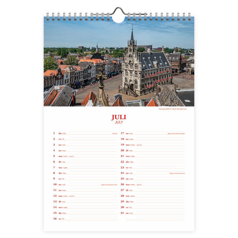 0004 Hollands månedskalender Vandmølle 2027