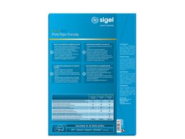 Carta fotografica Inkjet Sigel A4 Everyday+ 200 g/m² bianca 50 fogli lucidi