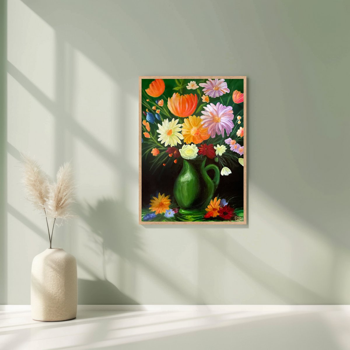 Póster floral de medianoche A4 | Impresión de flores botánicas ? Elogio del estudio