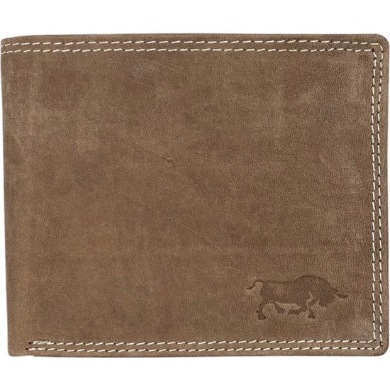 Portfel męski Arrigo w Billfold Model of Cognac w kolorze koniakcyjnym skóry Buffalo