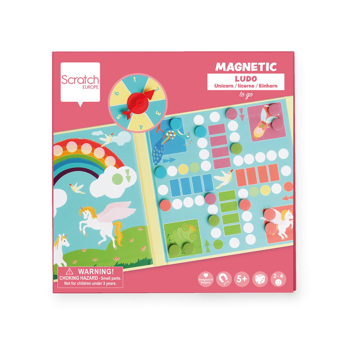 Juego de Mesa Magnético To Go - Ludo - Unicornios