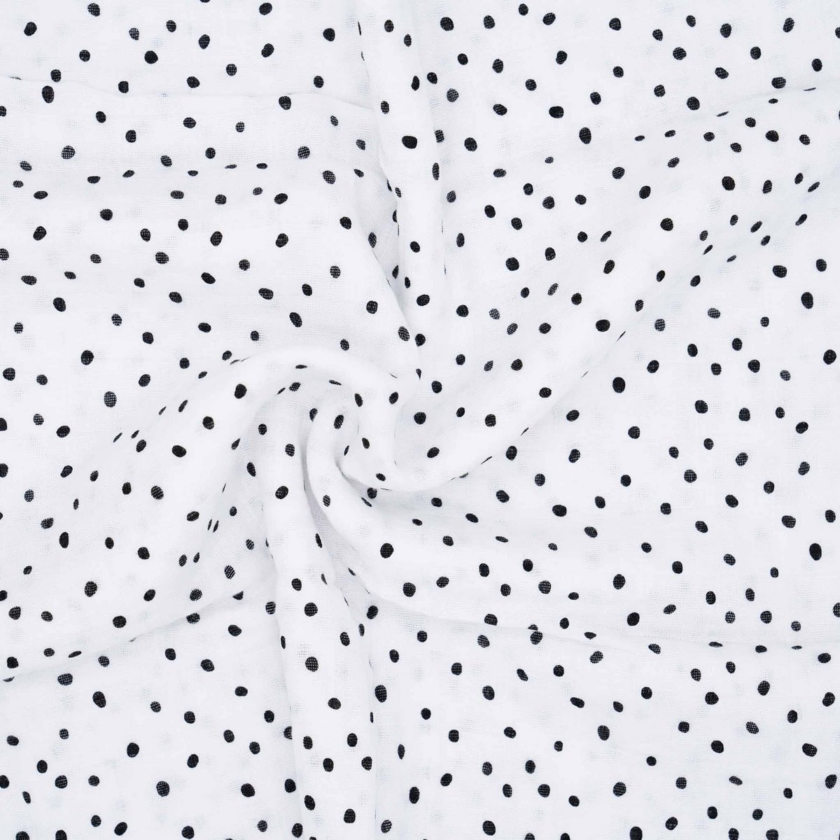 Mousseline coton bio 120x120cm • Pois