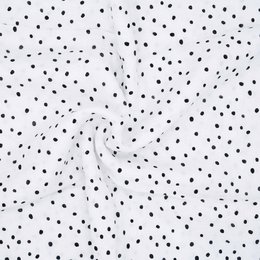 Muslindug økologisk bomuld 120x120cm • Prikker