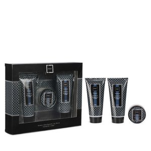 Geschenkbox mit blauer Krawatte