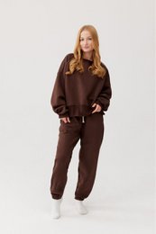 ROSA Sweatshirt – Baumwolle – Schokoladenbraun