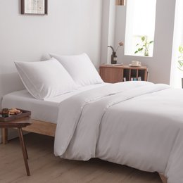 White bamboo duvet cover Premium - 400TC Tanboocel - 100% bamboo - Coco white -