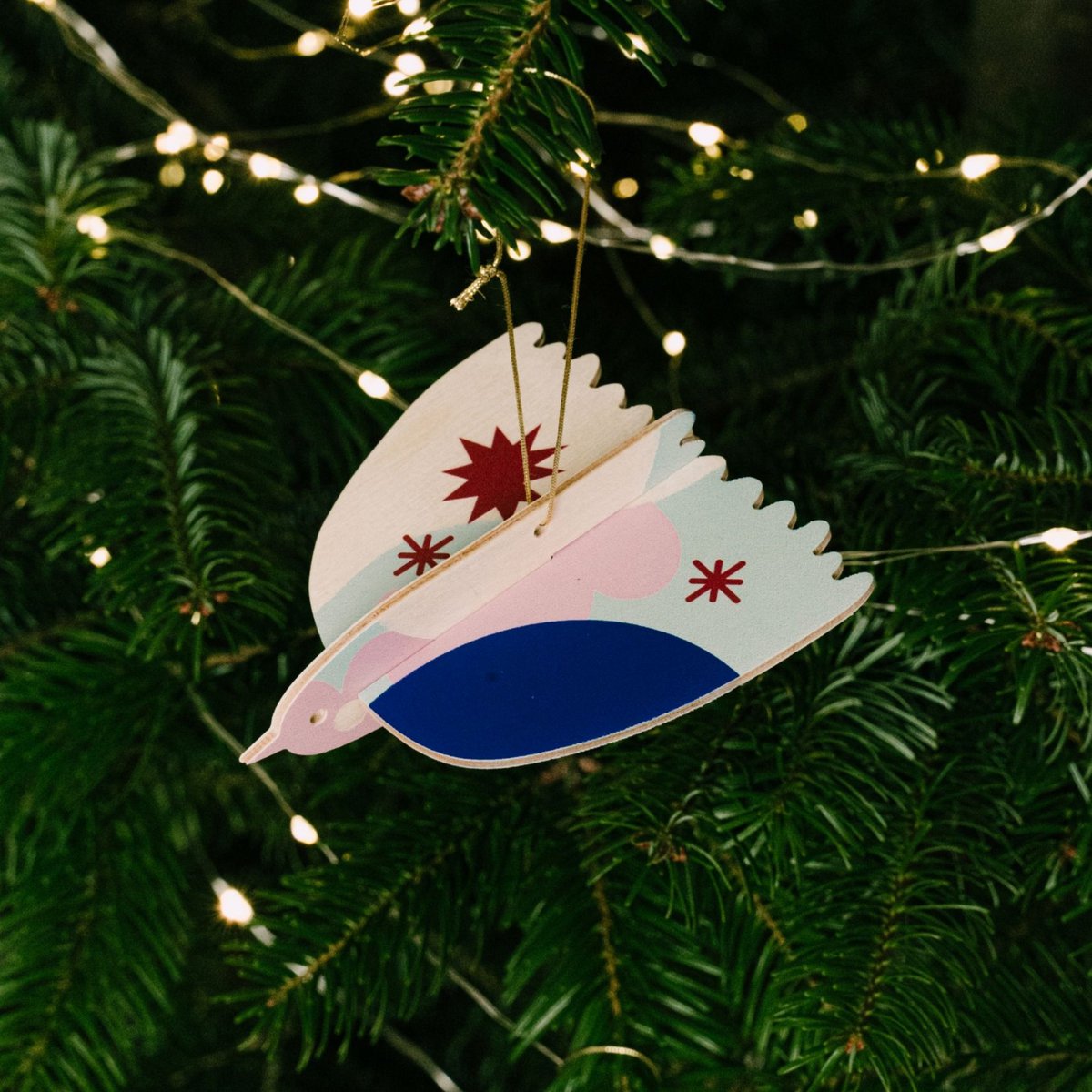 3D-Vogel-Weihnachtsdekoration, Weihnachtsbaum-Hängedekoration