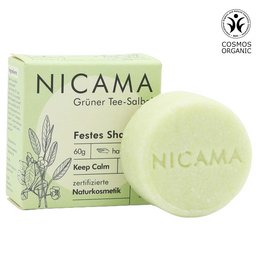 Solid shampoo bar with sea buckthorn and orange, certified organic by COSMOS. Gentle, calming formula for all hair types.