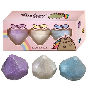 Set van 3 Pusheen the Cat Bath Bombs met fruitige geuren