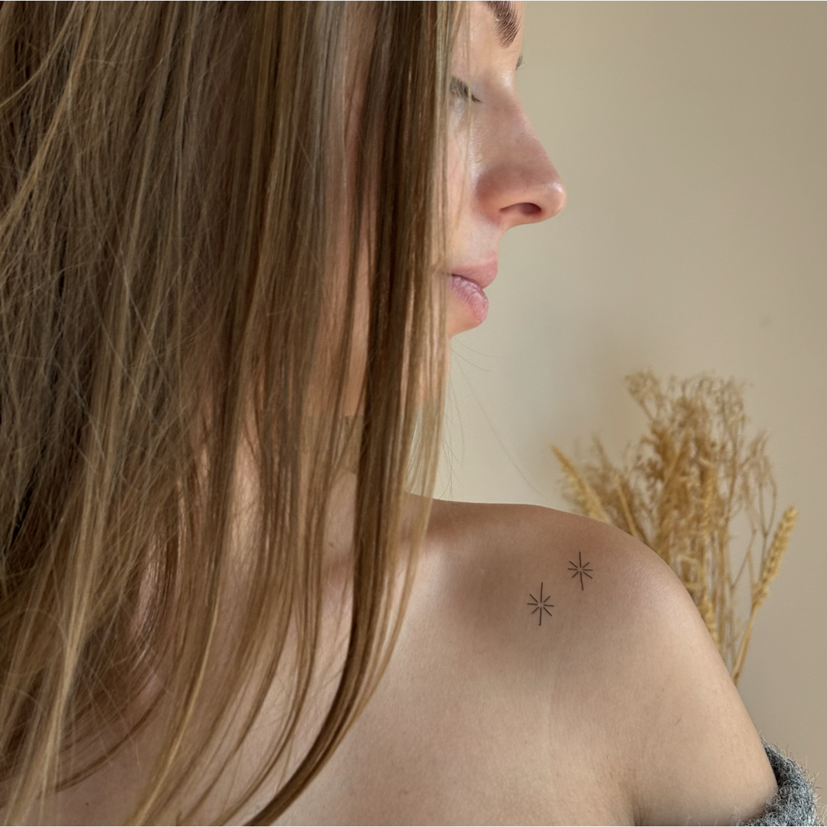 Tatuaje temporal Sioou - Dúo de estrellas x5