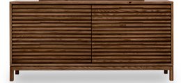 Tanner Six Drawer Ash Wood Dresser in Roux