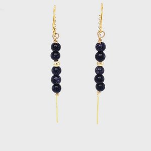 Paris Blue Sparkle Oorhangers