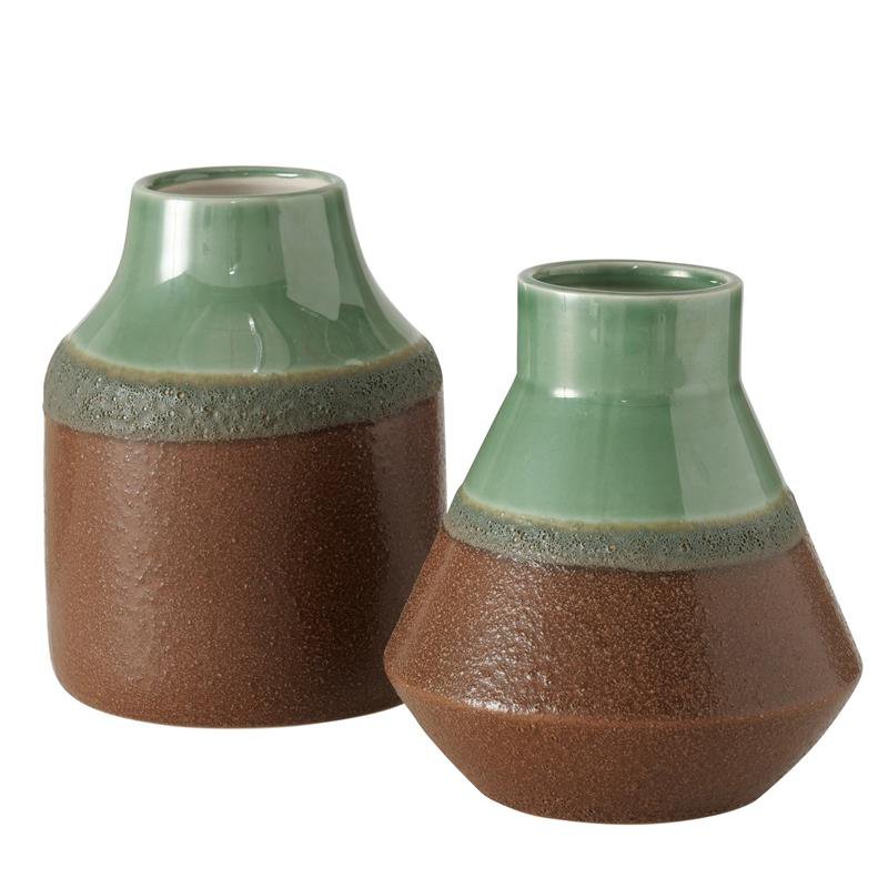 Wazon Noella W15cm Kamionka zielono-brązowa