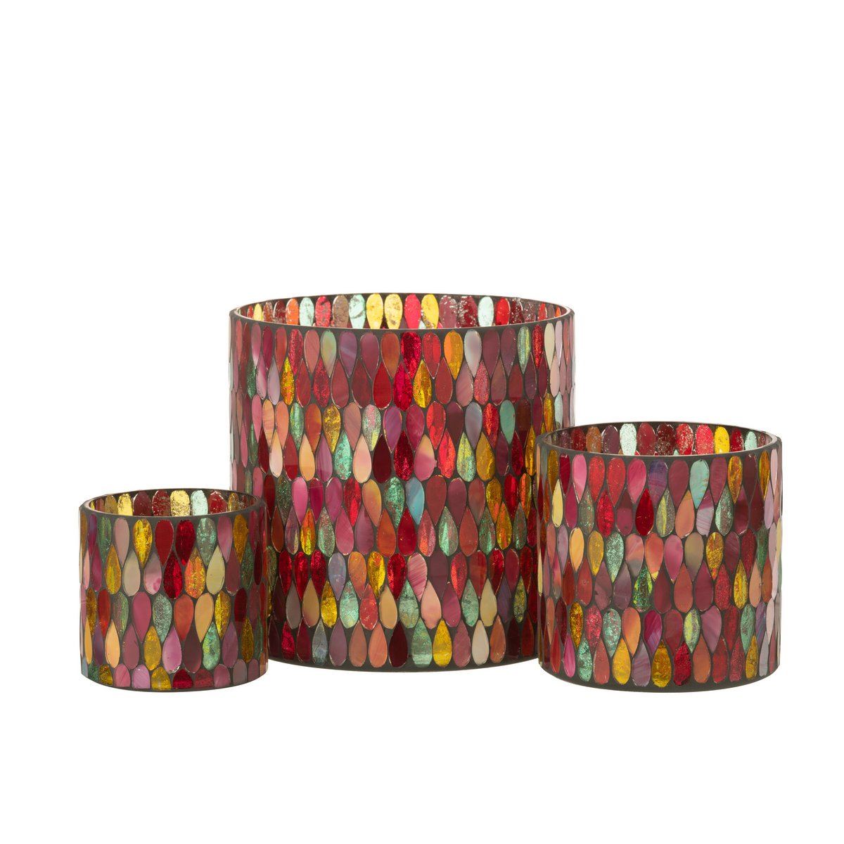 Bunte Wonderlight-Kerzen / Kerzenhalter