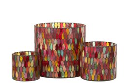 Bunte Wonderlight-Kerzen / Kerzenhalter