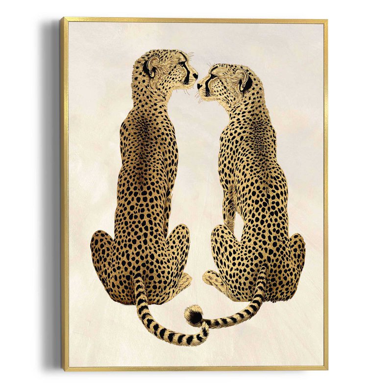 Painting Slim Frame Loving Cheetas 40x30