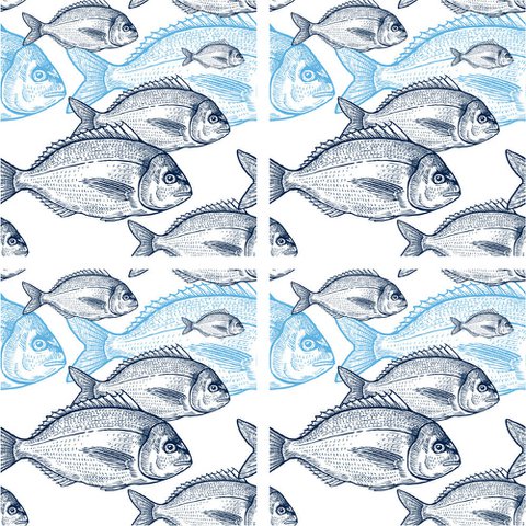 Stone Coaster Set - Fishes