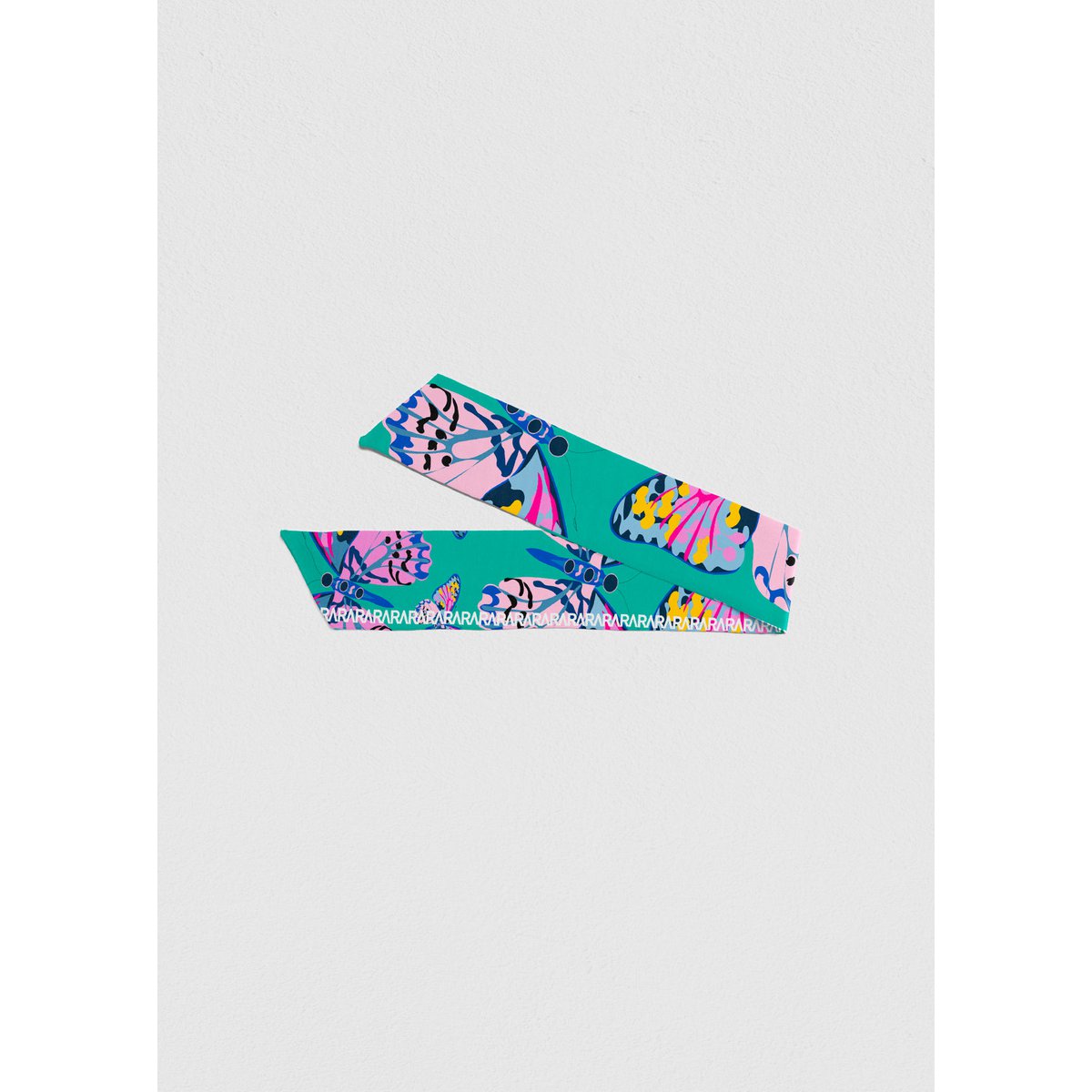 Foulard ruban Virginie Riou "Le petit papillon"