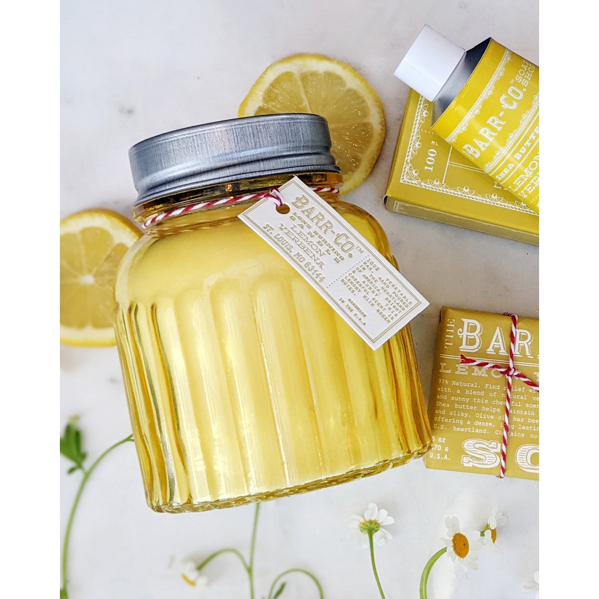 Barr-Co Zeepwinkel Citroenverbena Apothekerspot Kaars