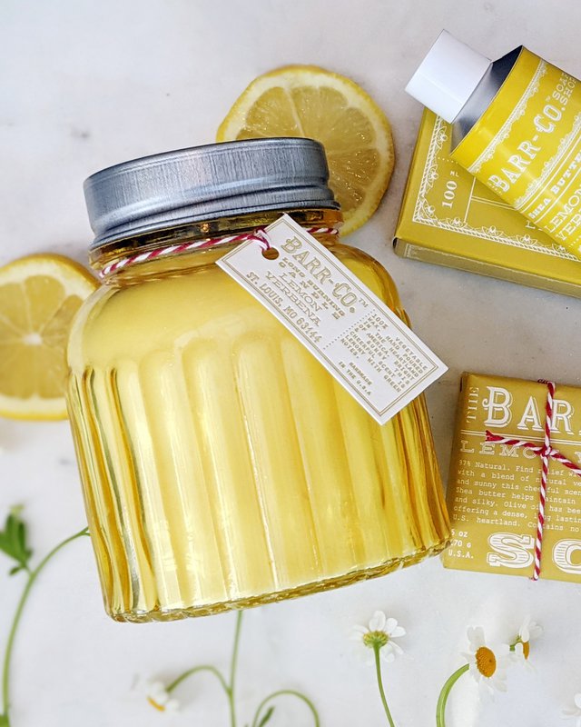 Barr-Co Soap Shop Lemon Verbena Aptekarz Świeca Słoik