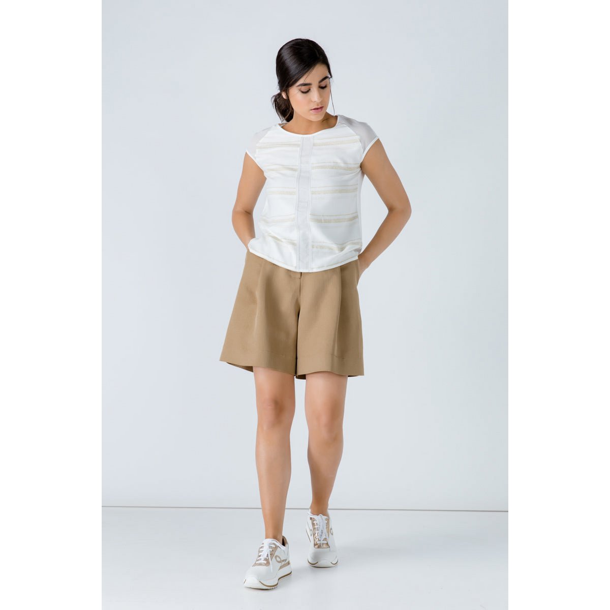 Pantalones cortos jacquard