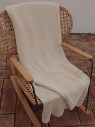 Gestrickte Überwürfe, gestrickte Decke, CottonThrows, gestrickte Überwurfdecke aus 100 % Baumwolle