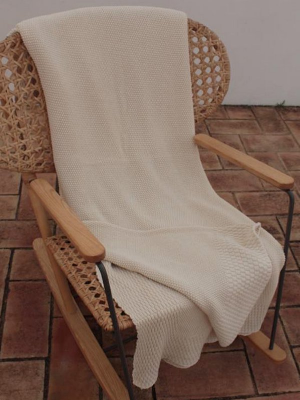 Knitted Throws, knitted Blanket, CottonThrows, knitted throw-blanket from 100% cotton