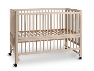 tiSsi® XXL Beistellbett/ Kinderbett HAJO Buche SEIDEN-BEIGE 120x60 cm