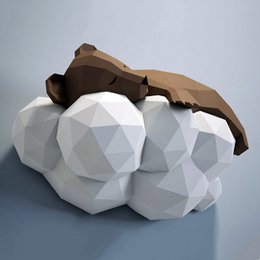 DIY schlafender Bär – Creme