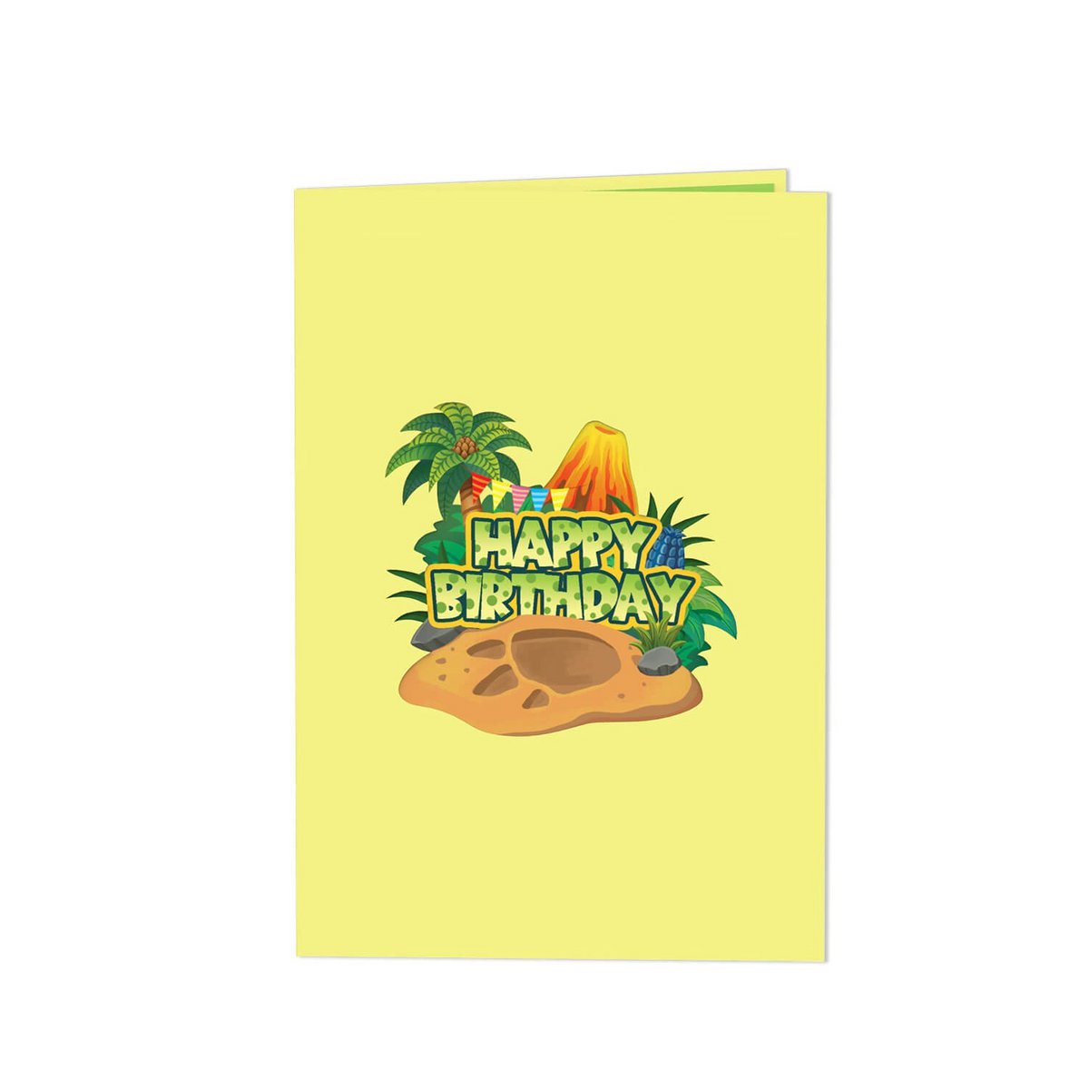 Tarjeta emergente de dinosaurio