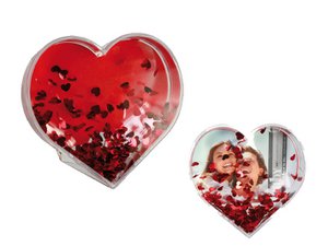 Water Globe Glitter Hart