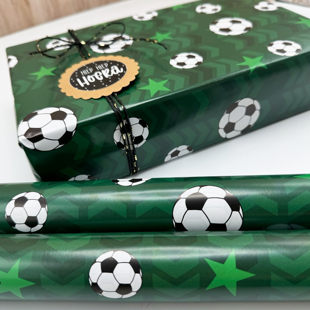 Wrapping paper 'Football' - per 10 pieces