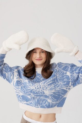 Enkele Molly Ecru -handschoenen