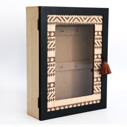Wooden key box 'Africa'