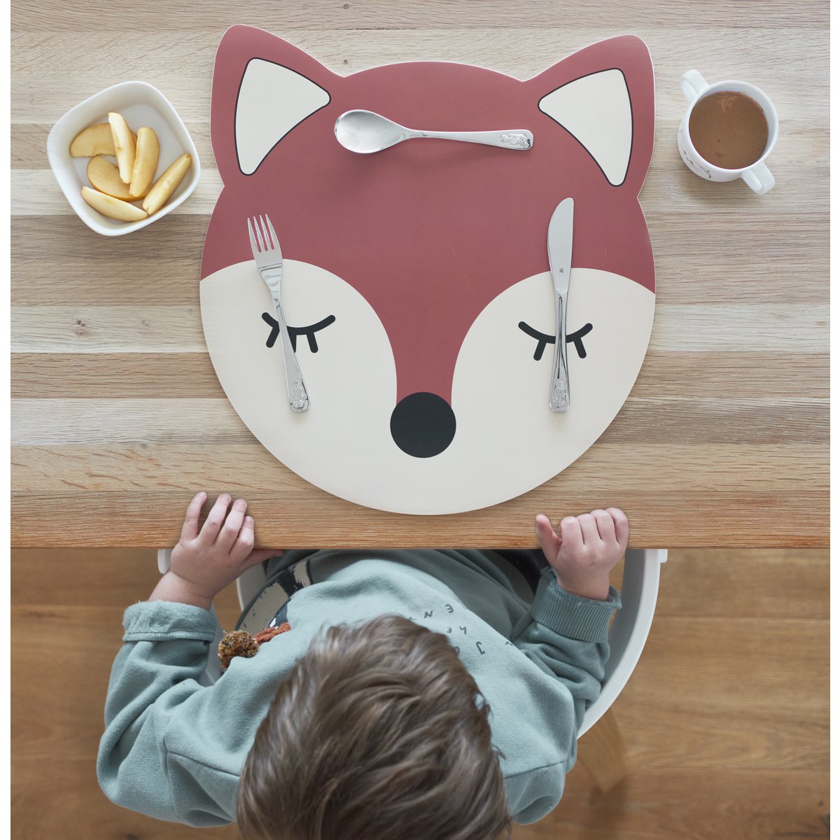 Placemat ‘Fox’, kunststof, roodbruin
