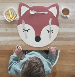 Placemat ‘Fox’, kunststof, roodbruin