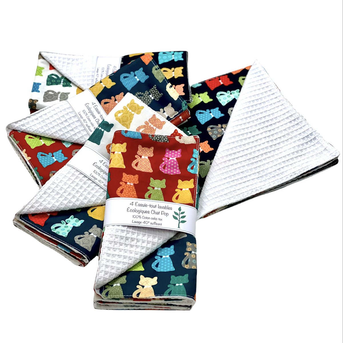 Ecological wipe, “Cat pop”