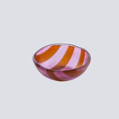 Artisano Bowl Tray 12x5 Magenta Stripes
