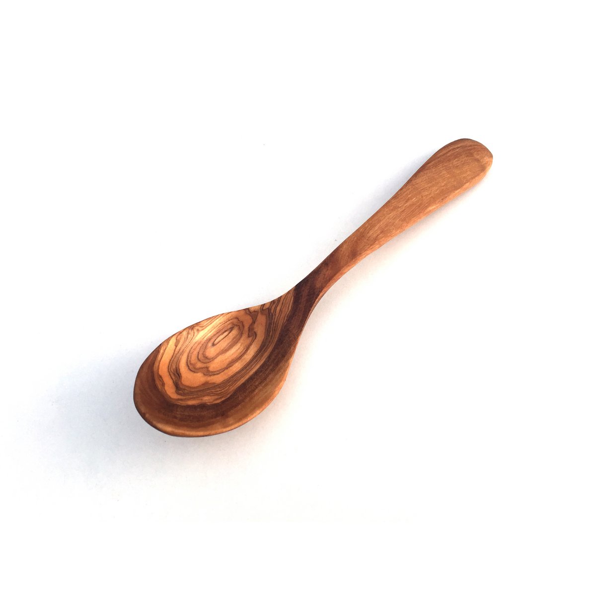 Cuillère à soupe Cuillère en bois de 20 cm en bois d'olivier