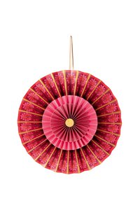 Rosette Paper Red 40cm